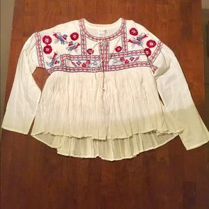 FREEWAY long sleeve embroidered tunic